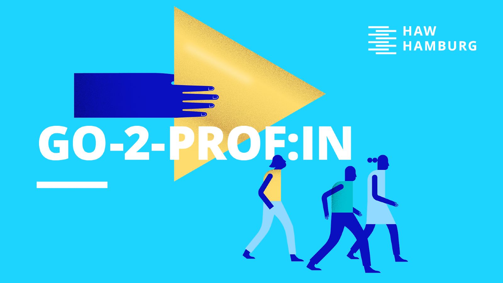 Das Bild zeigt das Logo des FHP-Vorhabens go-2-prof:in.